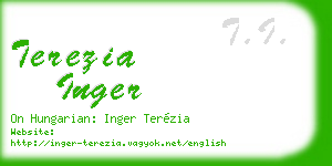 terezia inger business card
